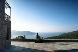 view over Skopelos bay for design and construction of luxury villas in Greece