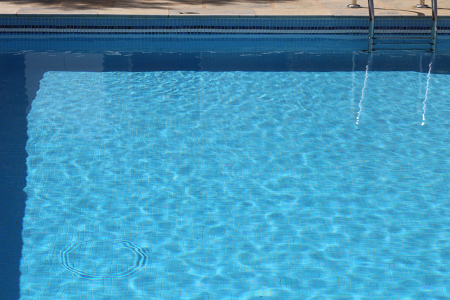 detail of swimming pool