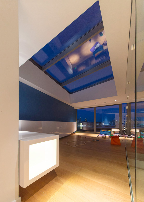 Top-lit playroom area