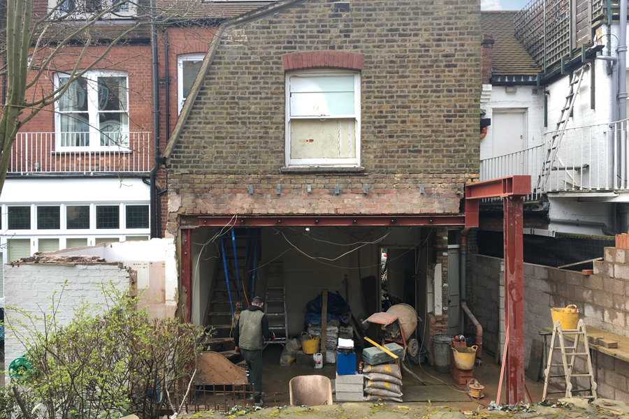 Existing facade before works