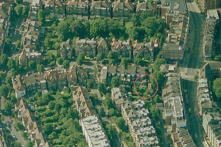 Aerial view of the fawley road site