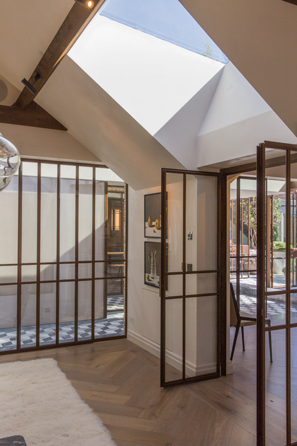 Daylight through new roof lights