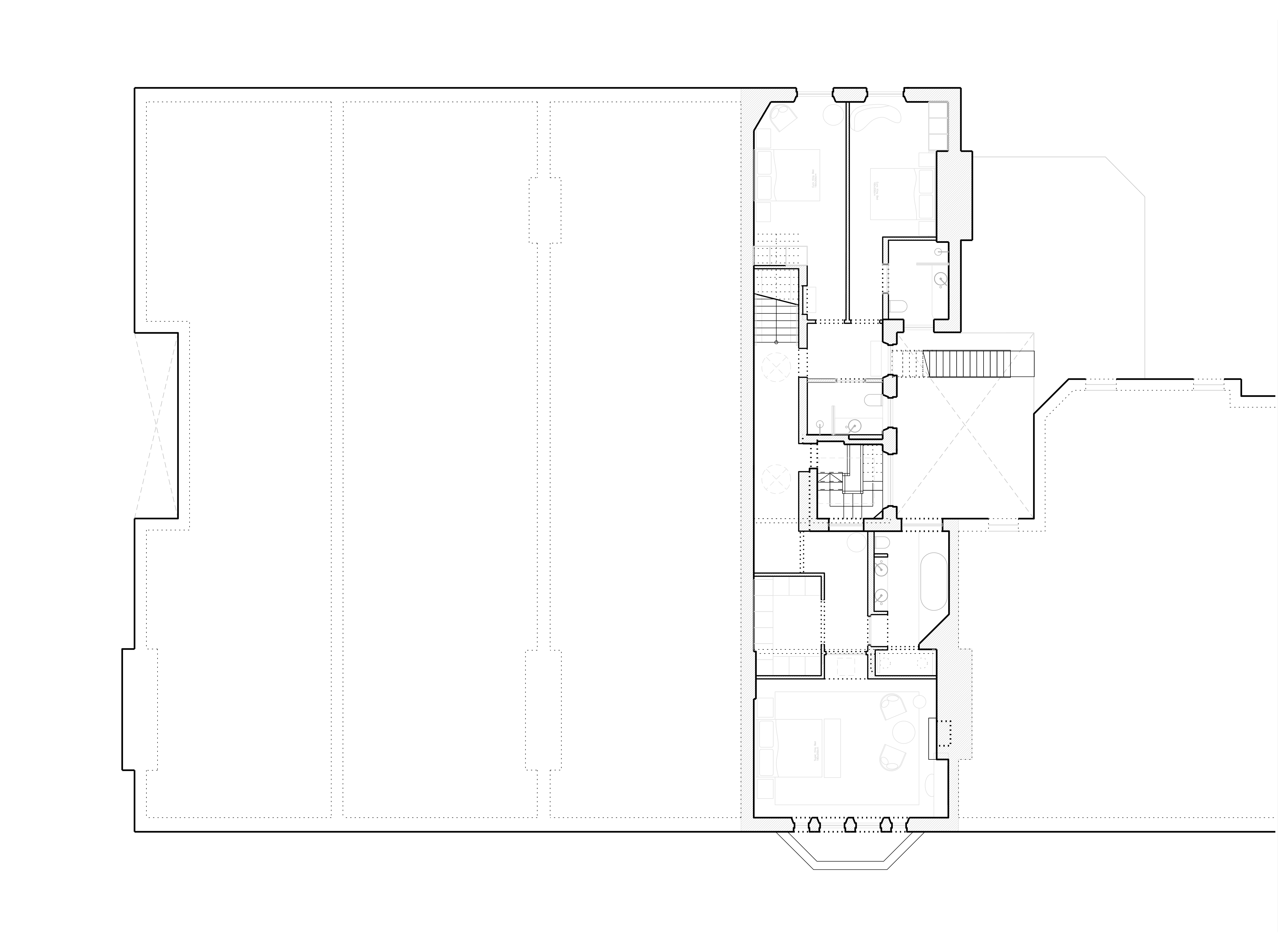 Penthouse apartment lower plan