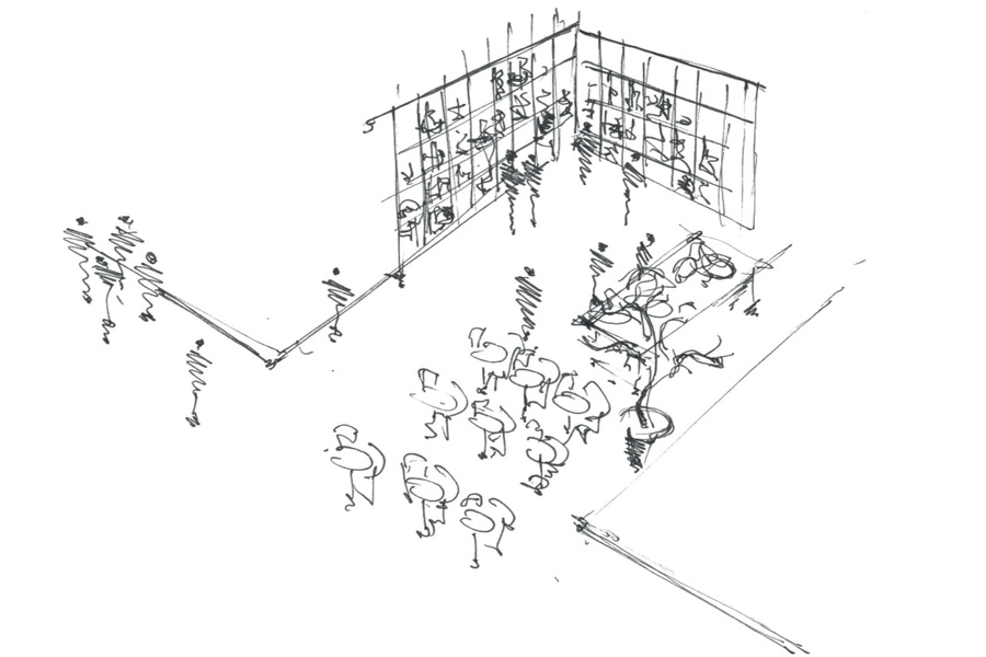 Concept sketch for george street