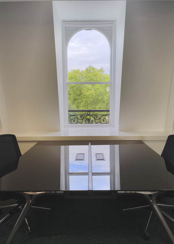 View through original sash window