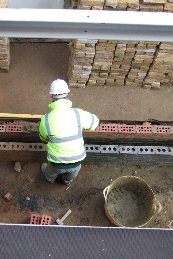 Construction works underway