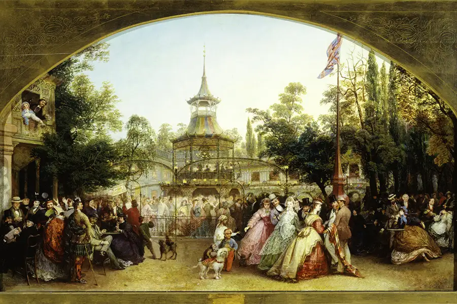 The Dancing Platform at Cremorne Gardens by Phoebus Levin 1864