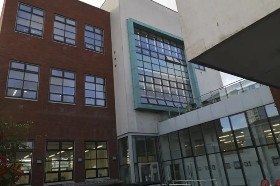 The courtyard at Heatherley School of Fine Art