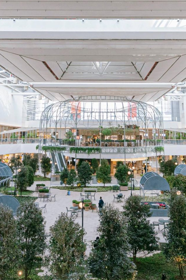 Floating garden level of Parc1 Hyundai Seoul, the 'Sounds Forest'