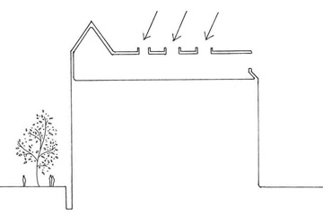 Concept sketch for penthouse, pont street