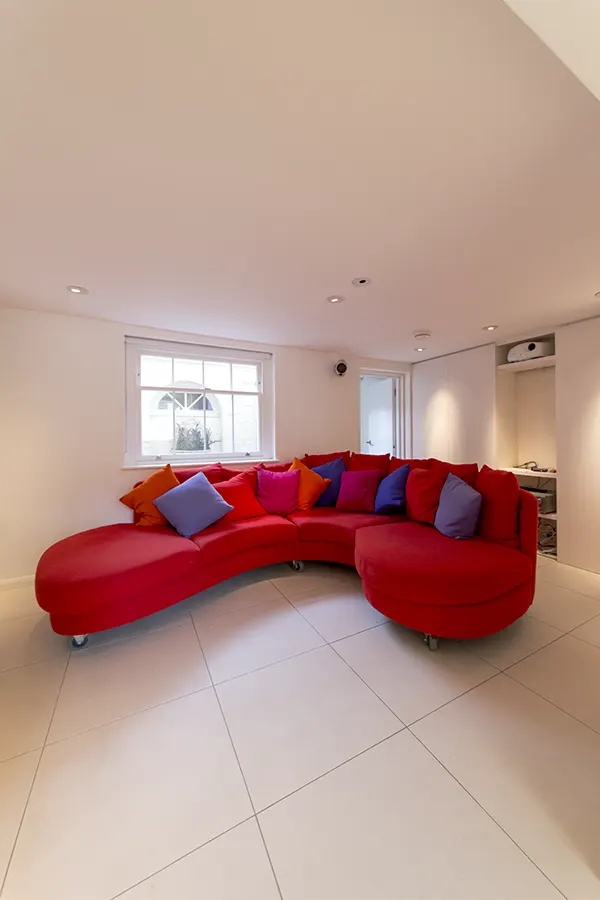 Custom-designed family sofa