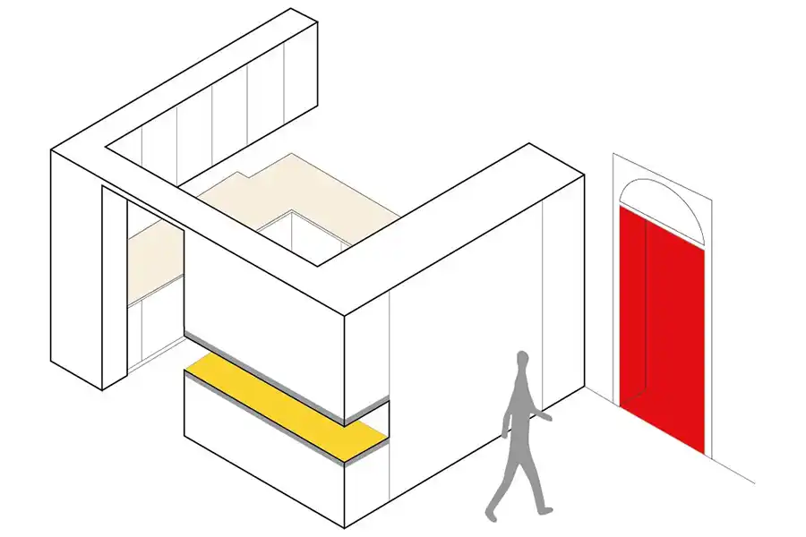 Kitchen isometric sketch