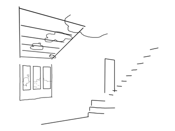 Concept sketch for eagle house