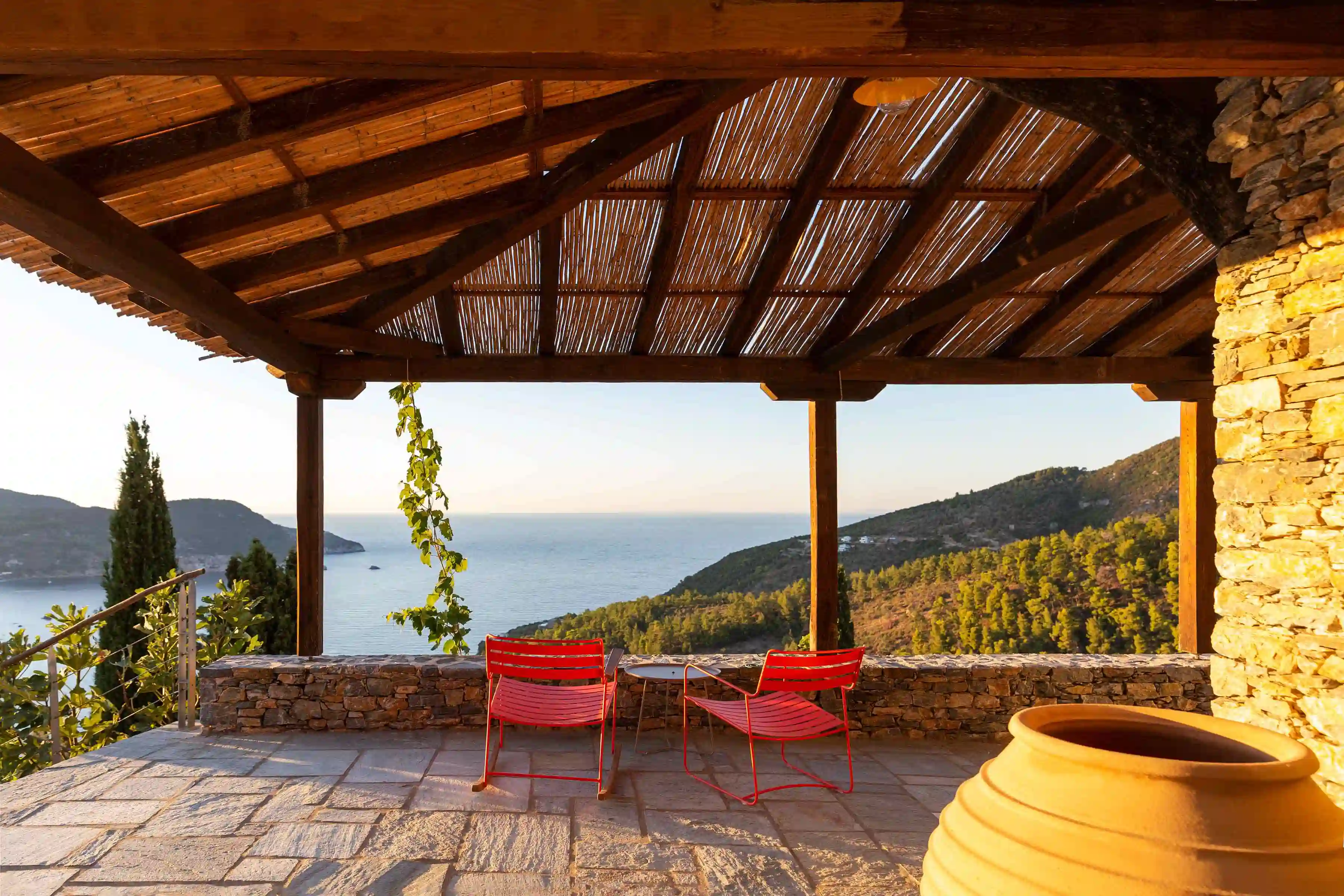 View of the Skopelos coastline