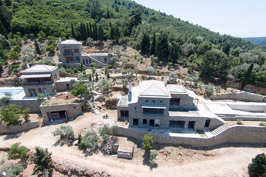 Aerial photo of the site from drone