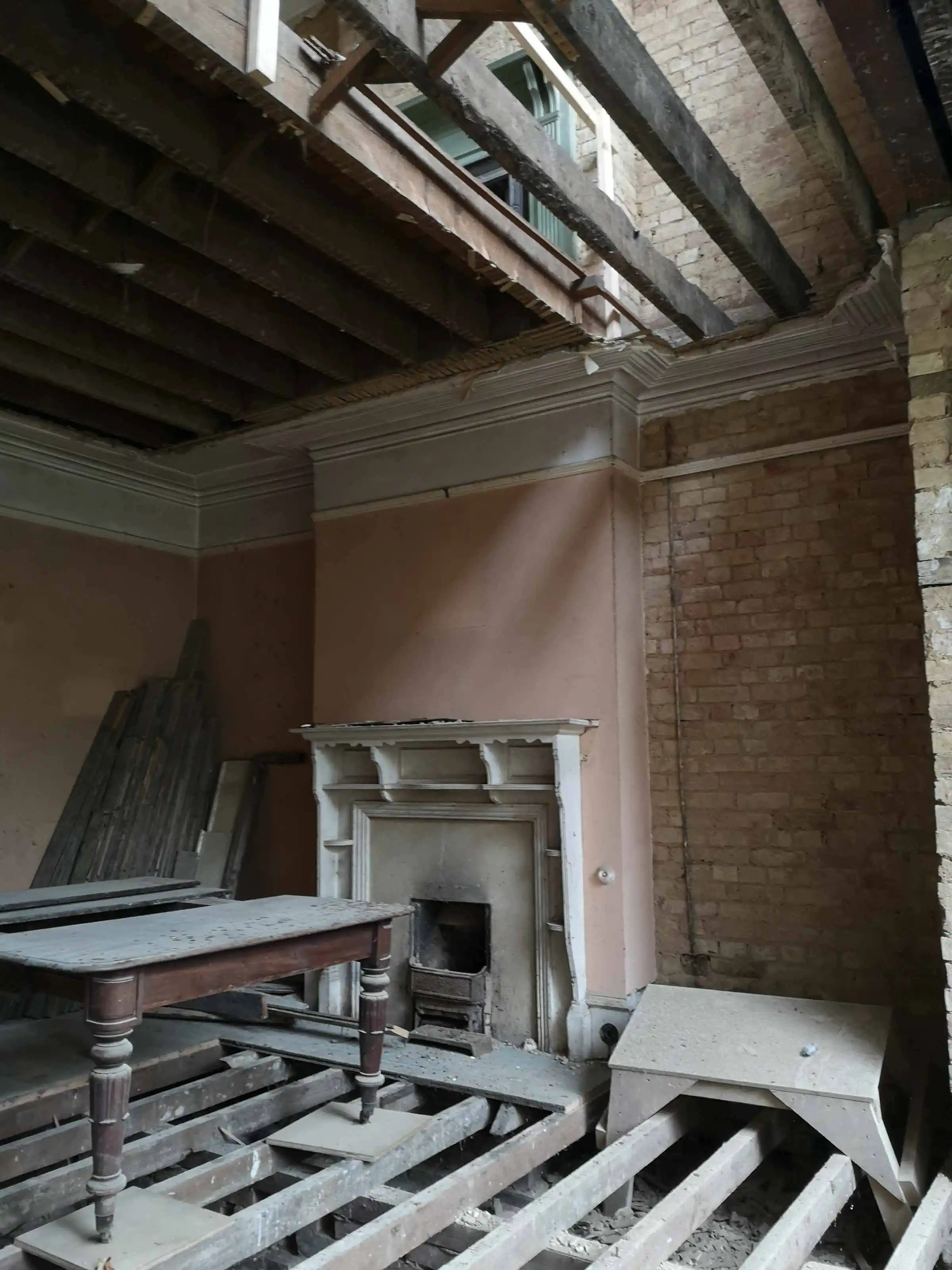 The dining room before the works began