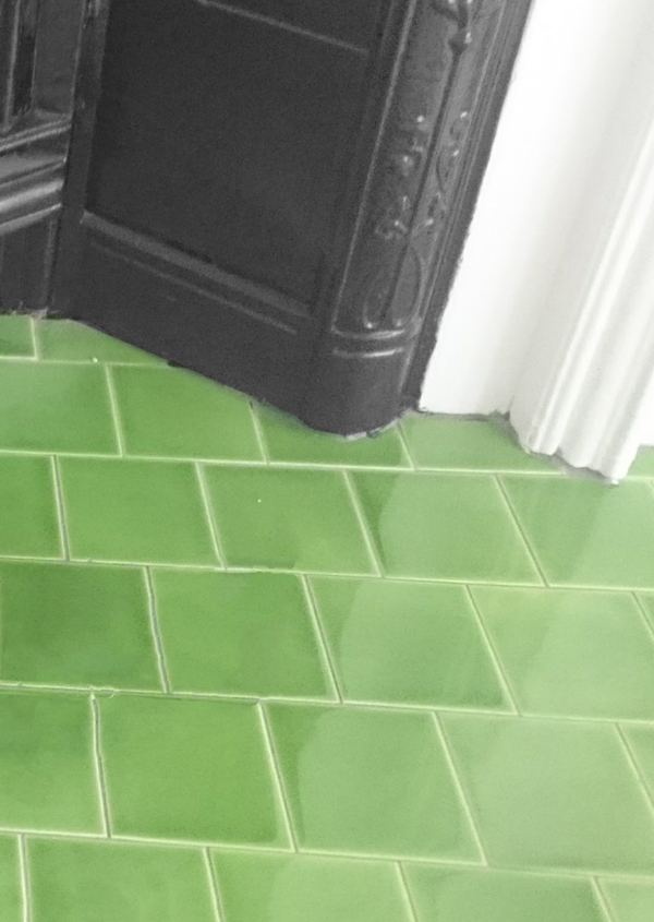 Detail of the fireplace