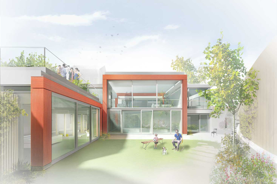 Isometric drawing of the house
