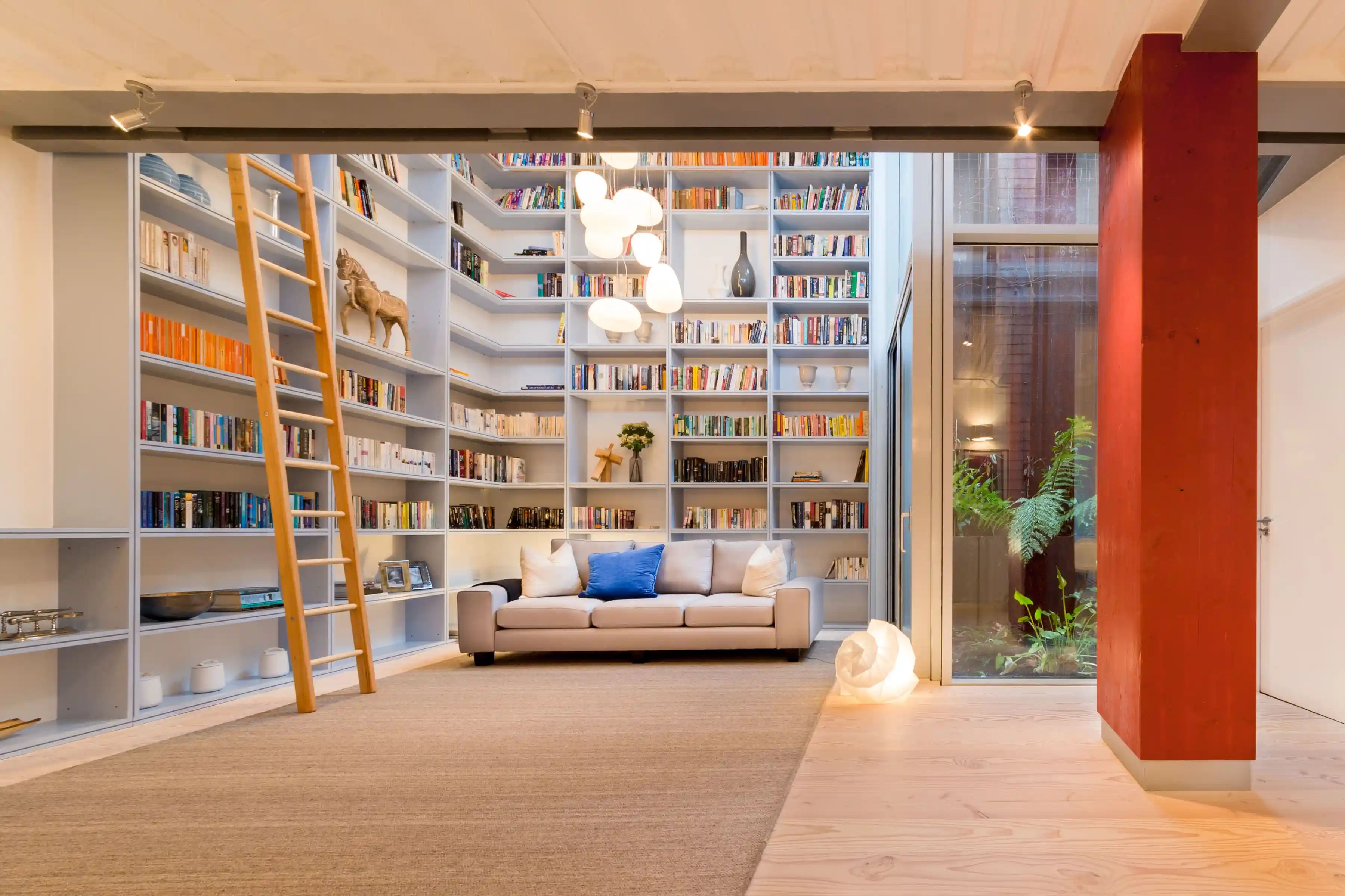 View of the bookcase