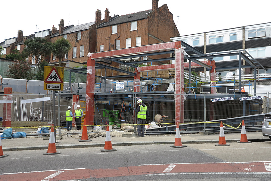 Works underway on site