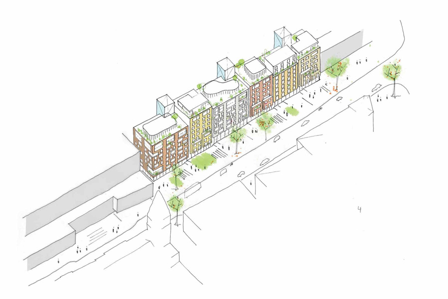 Feasibility study for new-build 150-apartment mixed-use residential development, Woolwich London 2014